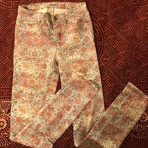 High rise skinny jeans